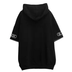 murakaruki x LISTEN FLAVOR Zip Sleeve Hoodie Black