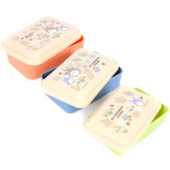 My Neighbor Totoro Nested Totoro & Flowers Plastic Container 3-Piece Set