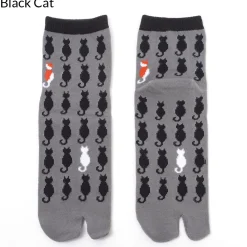 Nagomi Modern Japanese Cat Tabi Socks