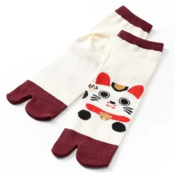 Nagomi Modern Women's Tabi Socks - Manekineko Ver. 2