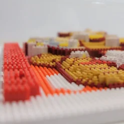 Nanoblock Shibuya Pixel Art Artist Works: Chack Mori Relief