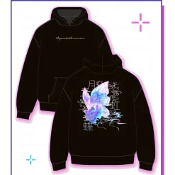 Needy Streamer Overload Moon-Rainbow Butterfly Hoodie