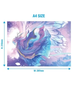 Needy Streamer Overload Moon-Rainbow Butterfly A4 Acrylic Panel