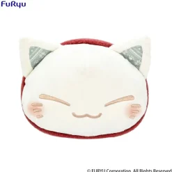 Nemuneko Cat Big Plush Toy Red Scarf Ver.