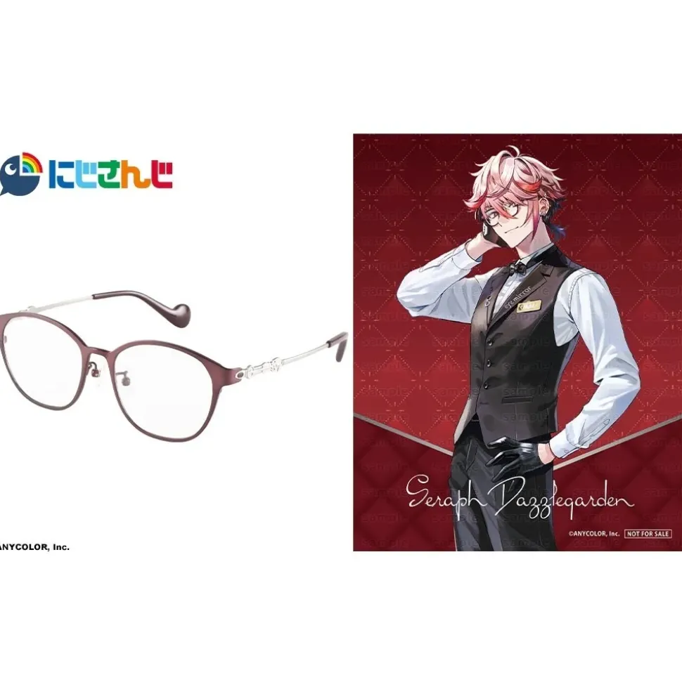 NIJISANJI VOLTACTION Collaboration Glasses Seraph Dazzlegarden Model