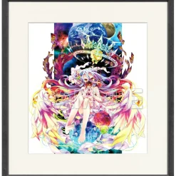 No Game No Life 10th Anniversary Framed Art Print Replica Collection