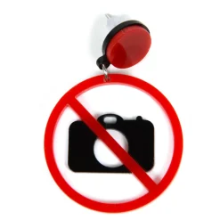 No Photography Earring