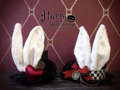 NO.S PROJECT White Rabbit Petit Silk Hat