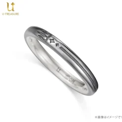 Obey Me! Leviathan Black-Coated Silver Ring