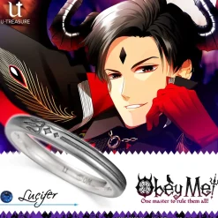 Obey Me! Lucifer Silver Ring