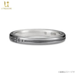 Obey Me! Satan Black-Coated Silver Ring