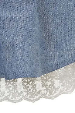 OLIVE des OLIVE Lace-Up Gathered Skirt