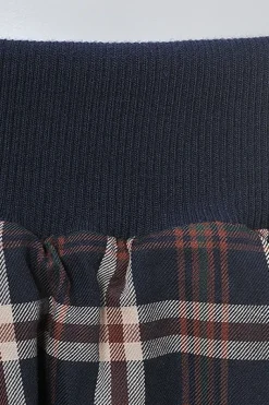 OLIVE des OLIVE Plaid x Solid Color Reversible Skirt