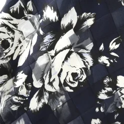 OLIVE des OLIVE Rose Pattern Sheer Check Skirt