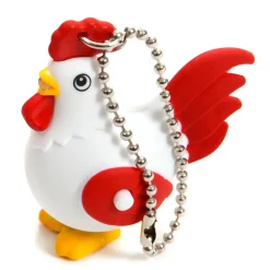 Omoshiro Sound LED Light Animal Keychain Collection