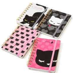 Osumashi Pooh-chan Spiral-Bound Mini Notebook