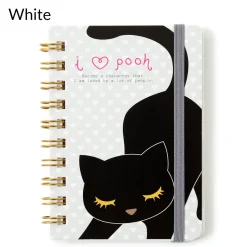Osumashi Pooh-chan Spiral-Bound Mini Notebook