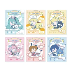 Piapro Characters x Sanrio Characters Acrylic Card 01 Collaboration Illustration Box Set