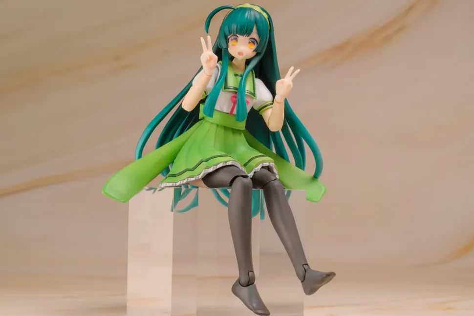 Plafia Tohoku Zunko/Zundamon Project Tohoku Zunko 1/12 Scale Plastic Model Kit Mini Figure Included Set