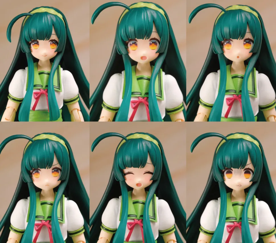 Plafia Tohoku Zunko/Zundamon Project Tohoku Zunko 1/12 Scale Plastic Model Kit Mini Figure Included Set