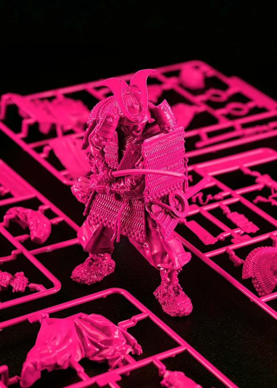 PLAMAX 1/12 Scale Kamakura Period Armored Warrior: Pink Color Edition