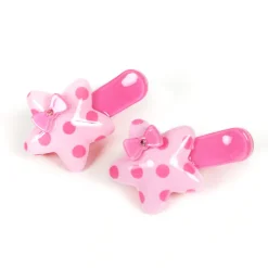Polka Dot Star Clip Set