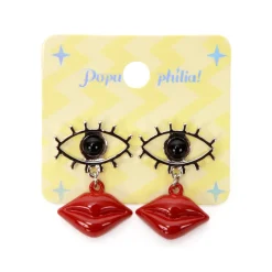 Popuphilia! Eyes + Lips Pierced Earrings