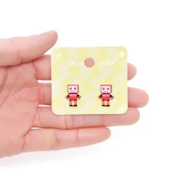 Popuphilia! Robot Pierced Earrings