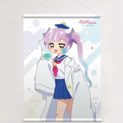 Puniru is a Kawaii Slime W Suede B2 Tapestry Oversized Sleeve White Coat Kawaii Puniru