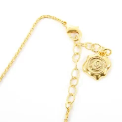 Q-pot. Chocolate Ribbon Seal Necklace