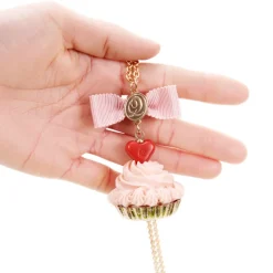 Q-pot. Parlor Heart Chocolate Cupcake Necklace