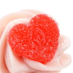 Q-pot. Parlor Love Heart Whipped Cream Earring