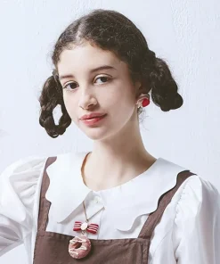 Q-pot. Parlor Love Heart Whipped Cream Earring