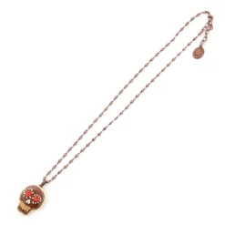 Q-pot. Parlor Skull Chocolat Necklace