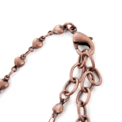 Q-pot. Parlor Skull Chocolat Necklace