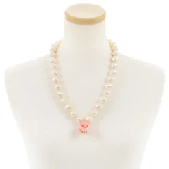 Q-pot. The Skull Fell in Love Pearl Necklace