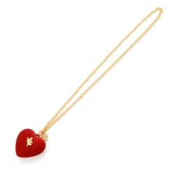 Q-pot. x Q-pid. Melty Heart Red Necklace