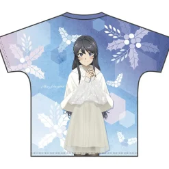 Rascal Does Not Dream of a Knapsack Kid Mai Sakurajima Full Graphic T-Shirt Outing Autumn & Winter Ver.