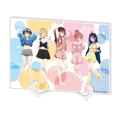 Rent-A-Girlfriend Group Design Acrylic Art Board