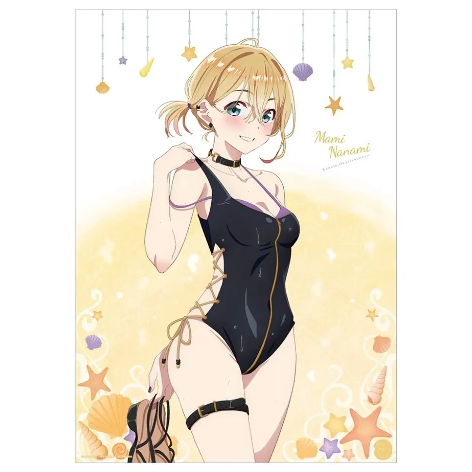 Rent-A-Girlfriend Swimsuit and Girlfriend A3-Size Clear Poster Collection