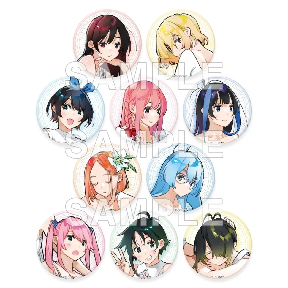 Rent-A-Girlfriend x The Shiunji Family Children Tradeable Tin Badge Venus Ver. Complete Box Set