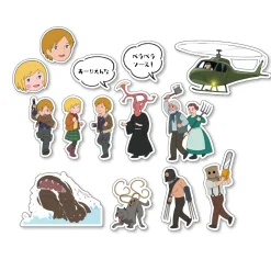 Resident Evil 4 Flake Sticker Set