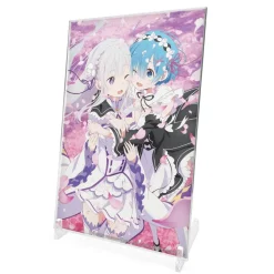 Re:Zero -Starting Life In Another World- Emilia & Rem Acrylic Art Stand