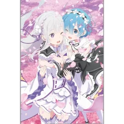 Re:Zero -Starting Life In Another World- Emilia & Rem Acrylic Art Stand
