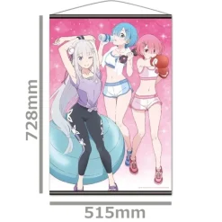 Re:Zero -Starting Life in Another World- B2 Tapestry Emilia & Rem & Ram