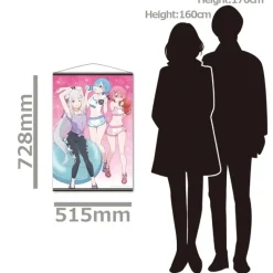 Re:Zero -Starting Life in Another World- B2 Tapestry Emilia & Rem & Ram