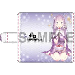 Re:Zero -Starting Life in Another World- Emilia's Birthday Life Notebook-Style iPhone Case: Shinichiro Otsuka Ver.