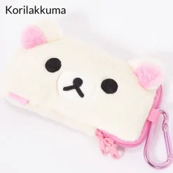 Rilakkuma Face Plush Smartphone Pouches