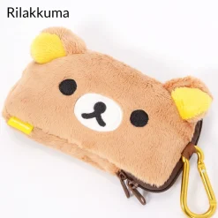 Rilakkuma Face Plush Smartphone Pouches