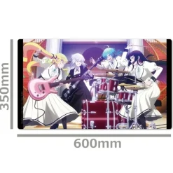 Rock is a Lady's Modesty Character Rubber Mat Lilisa & Otoha & Tina & Tamaki